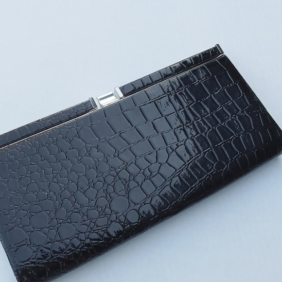 Vintage Handbags - BUNDLE ONLY - vintage black clutch purse 80s formal snap close